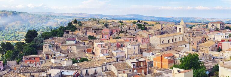 Panorama di Palazzolo Acreide nel Siracusano