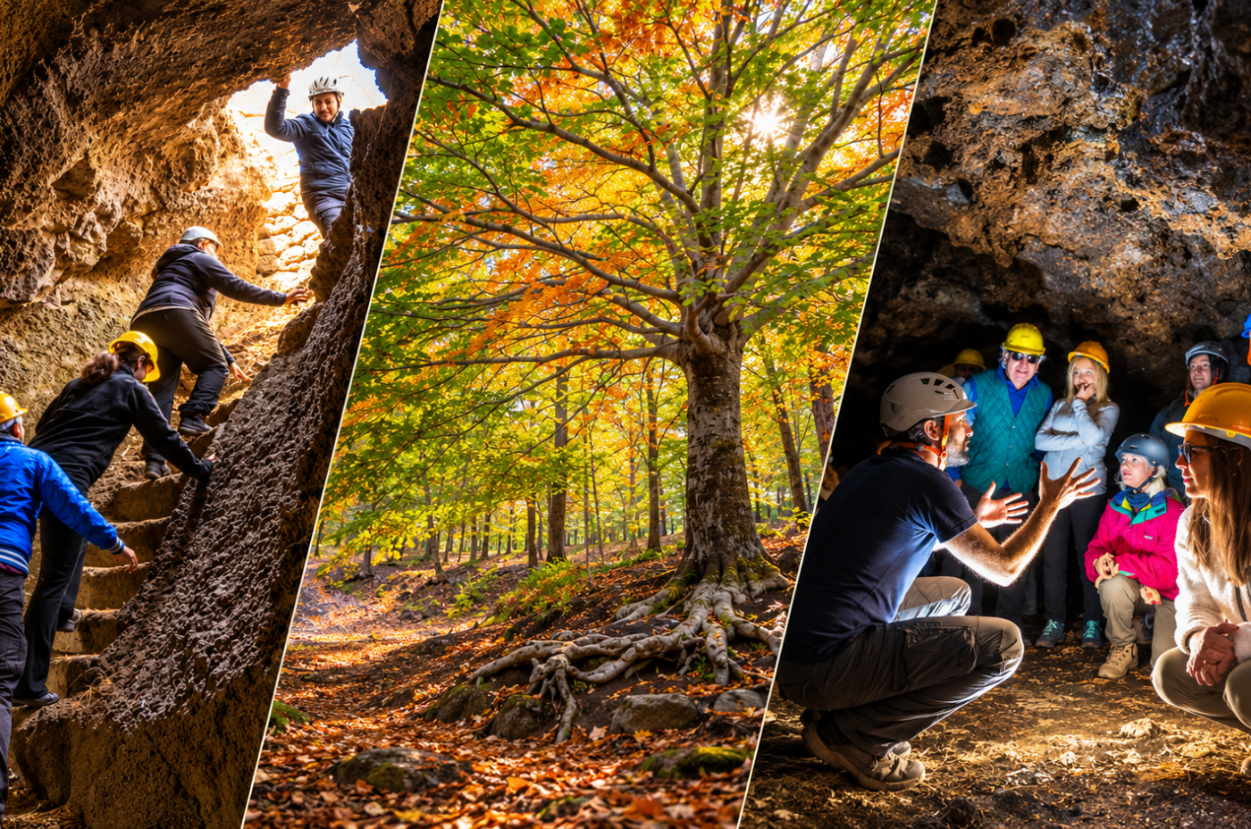 Etna d’autunno: Grotta dei Ladroni e Bosco della Cerrita