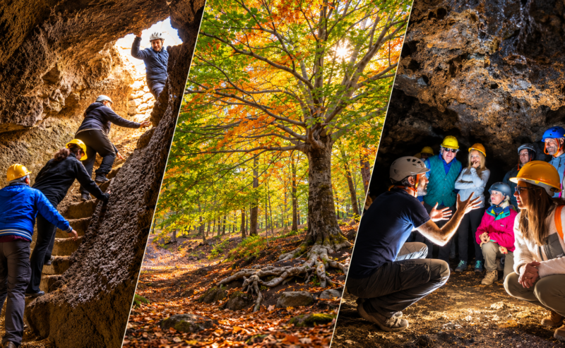 Etna d’autunno: Grotta dei Ladroni e Bosco della Cerrita